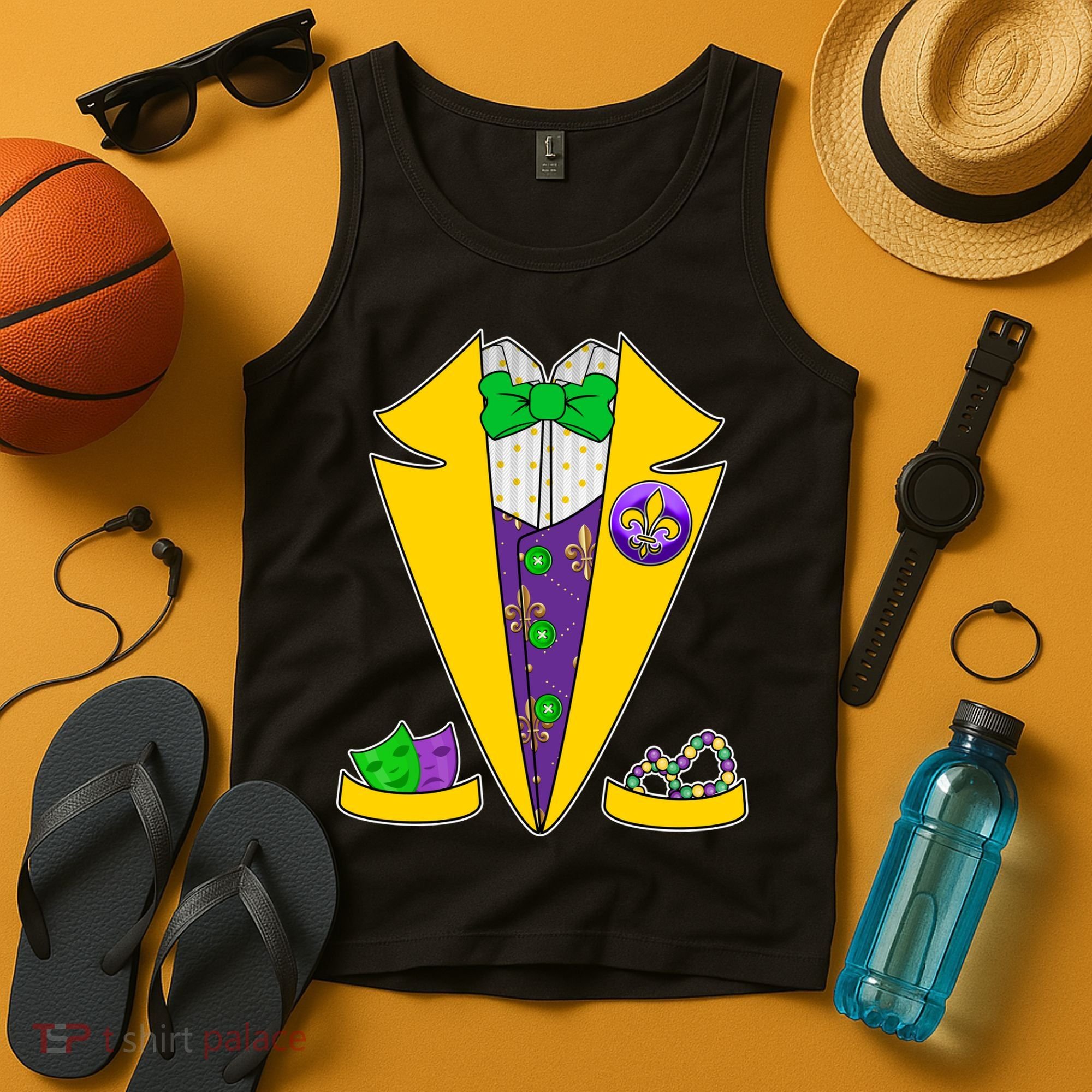 Mardi Gras Tuxedo Tank Top