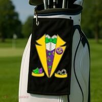 Mardi Gras Tuxedo Golf Towel thumb 2