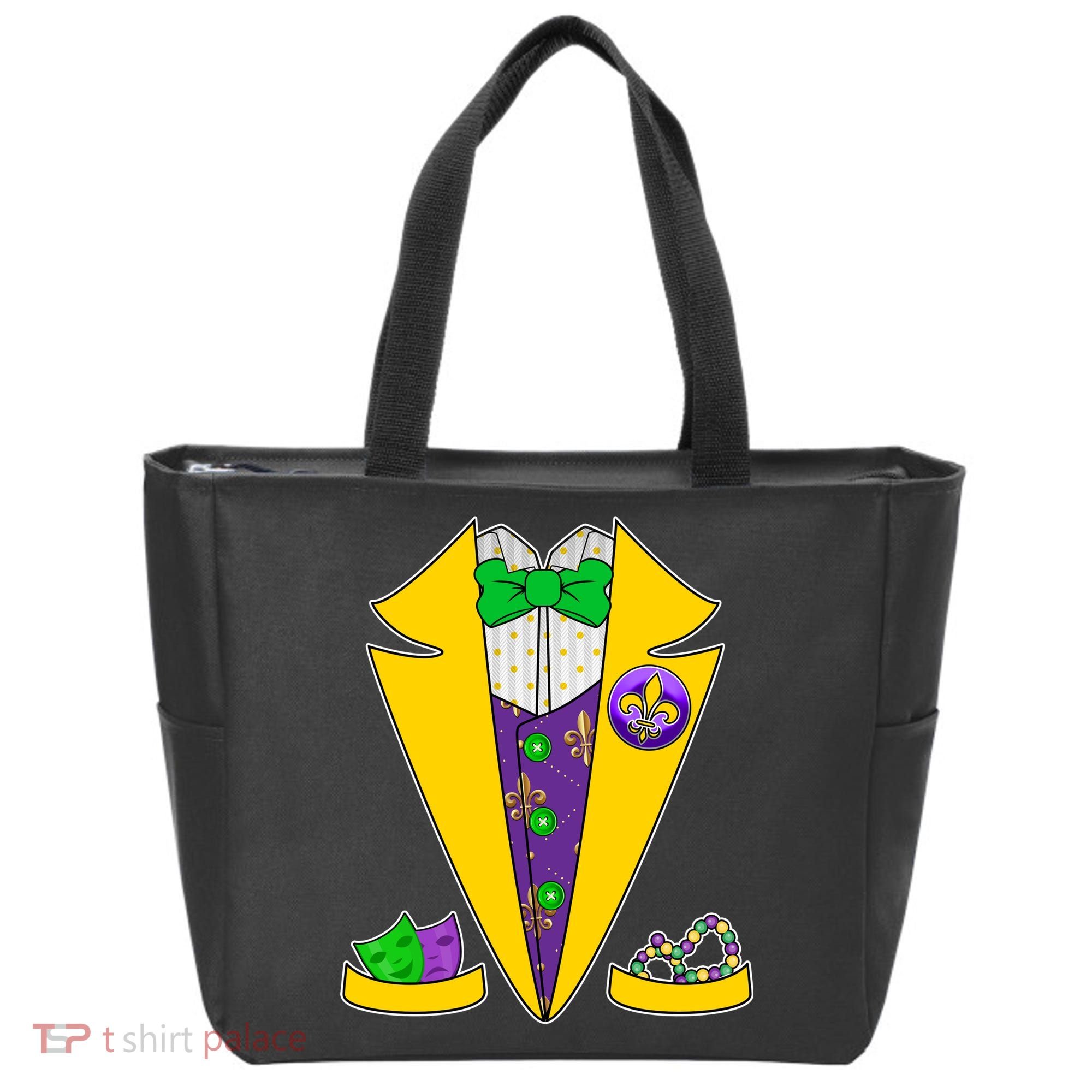 Mardi Gras Tuxedo Tote Bag