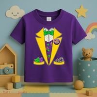 Mardi Gras Tuxedo Toddler T-Shirt thumb 3