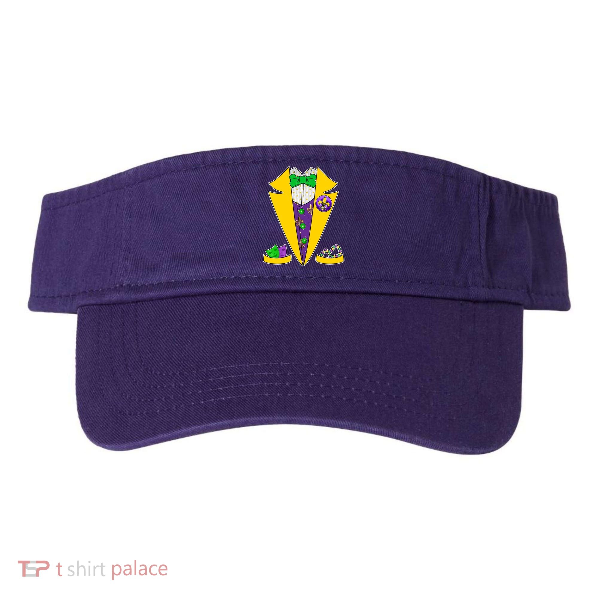 Mardi Gras Tuxedo Visor