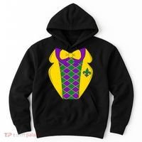 Mardi Gras Tuxedo Party Tux Hoodie thumb 0