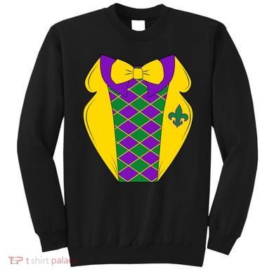 Mardi Gras Tuxedo Party Tux Sweatshirt