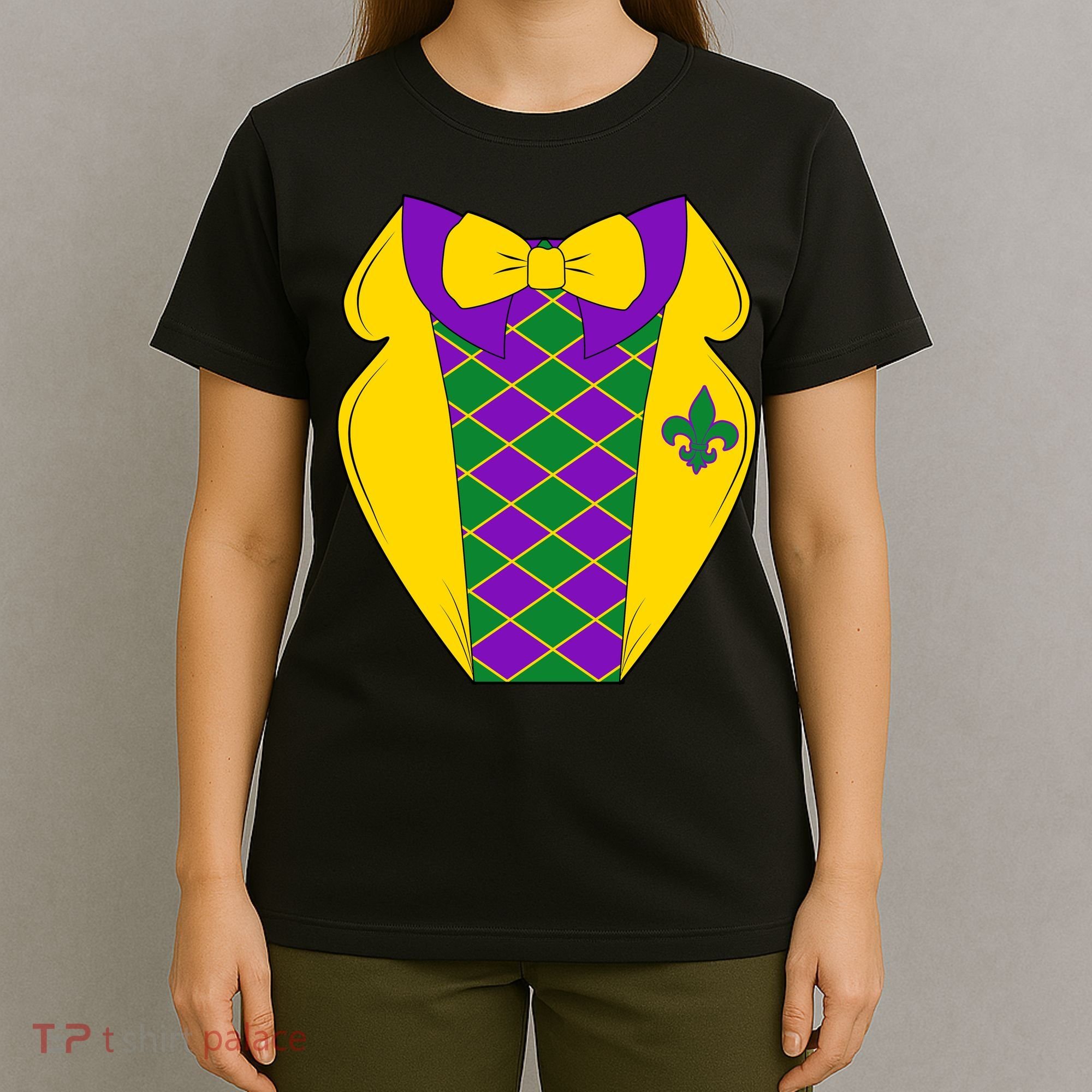 Mardi Gras Tuxedo Party Tux T-Shirt