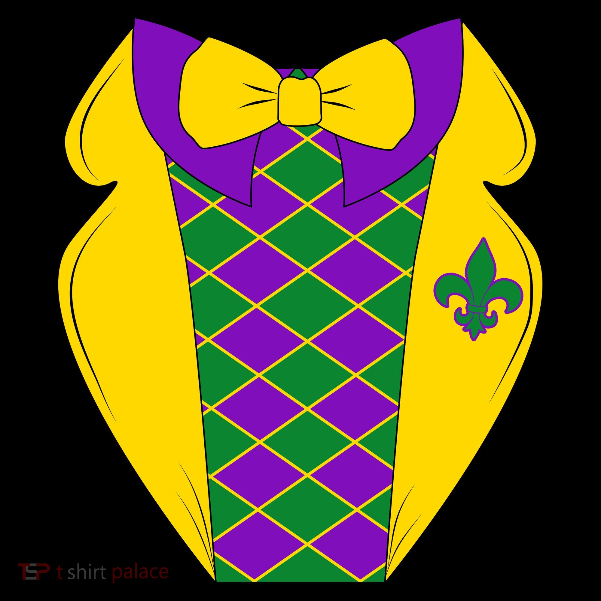 Mardi Gras Tuxedo Party Tux T-Shirt