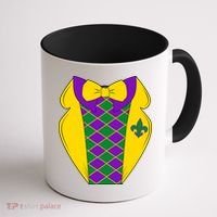 Mardi Gras Tuxedo Party Tux Coffee Mug thumb 1