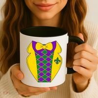 Mardi Gras Tuxedo Party Tux Coffee Mug thumb 3