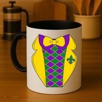 Mardi Gras Tuxedo Party Tux Coffee Mug thumb 4