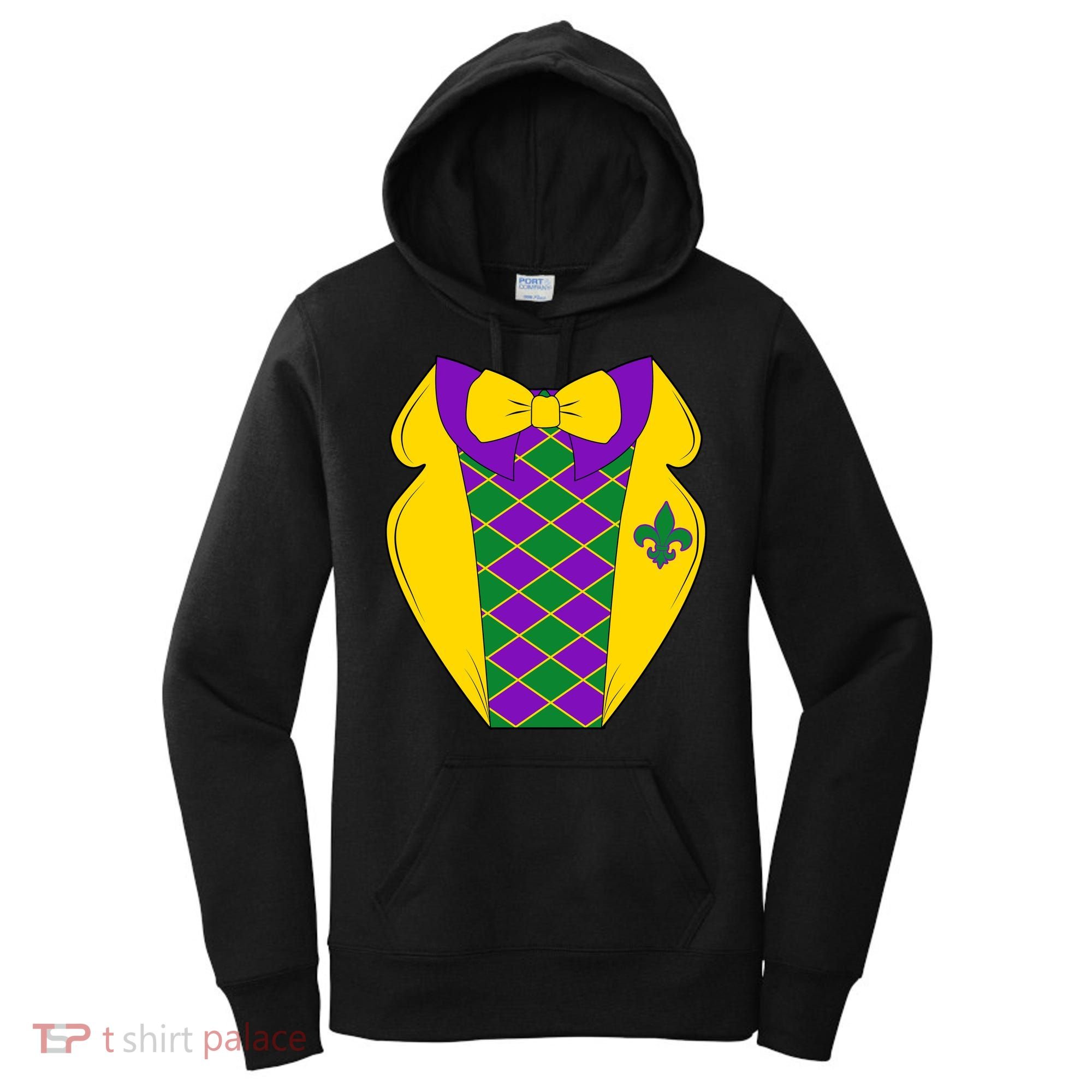 Mardi Gras Tuxedo Party Tux Women's Hoodie