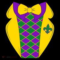 Mardi Gras Tuxedo Party Tux Women's Hoodie thumb 2