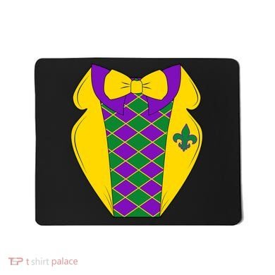 Mardi Gras Tuxedo Party Tux Mousepad
