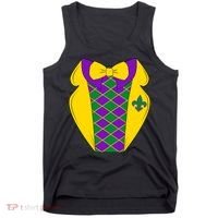Mardi Gras Tuxedo Party Tux Tank Top thumb 0