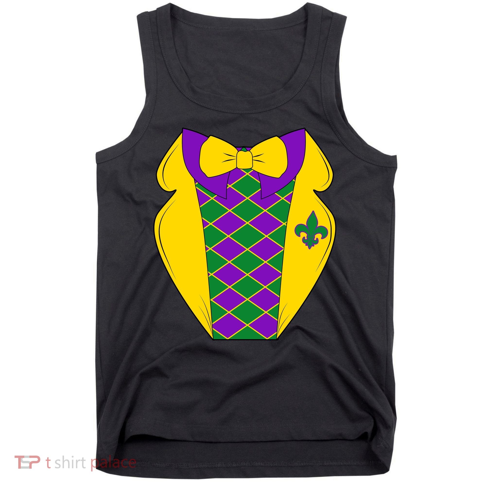 Mardi Gras Tuxedo Party Tux Tank Top