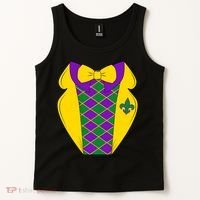 Mardi Gras Tuxedo Party Tux Tank Top thumb 2