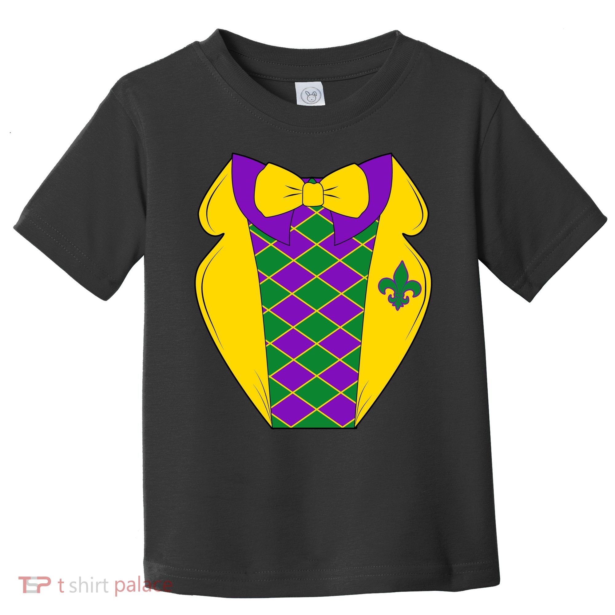 Mardi Gras Tuxedo Party Tux Toddler T-Shirt