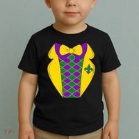 Mardi Gras Tuxedo Party Tux Toddler T-Shirt thumb 2