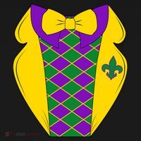 Mardi Gras Tuxedo Party Tux Women's T-Shirt thumb 6