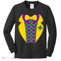 Mardi Gras Tuxedo Party Tux Kids Long Sleeve Shirt thumb 0