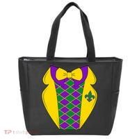 Mardi Gras Tuxedo Party Tux Tote Bag thumb 0