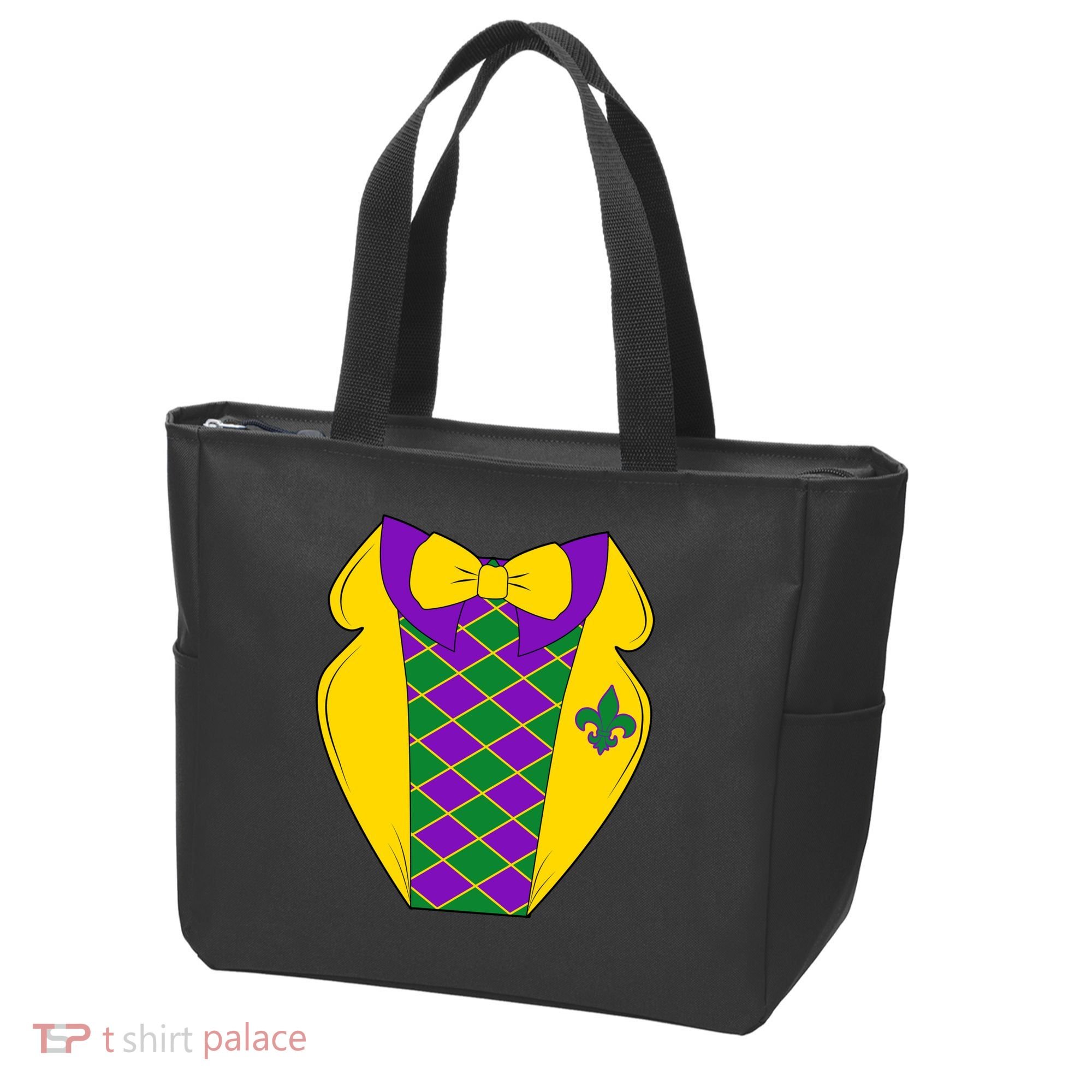 Mardi Gras Tuxedo Party Tux Tote Bag