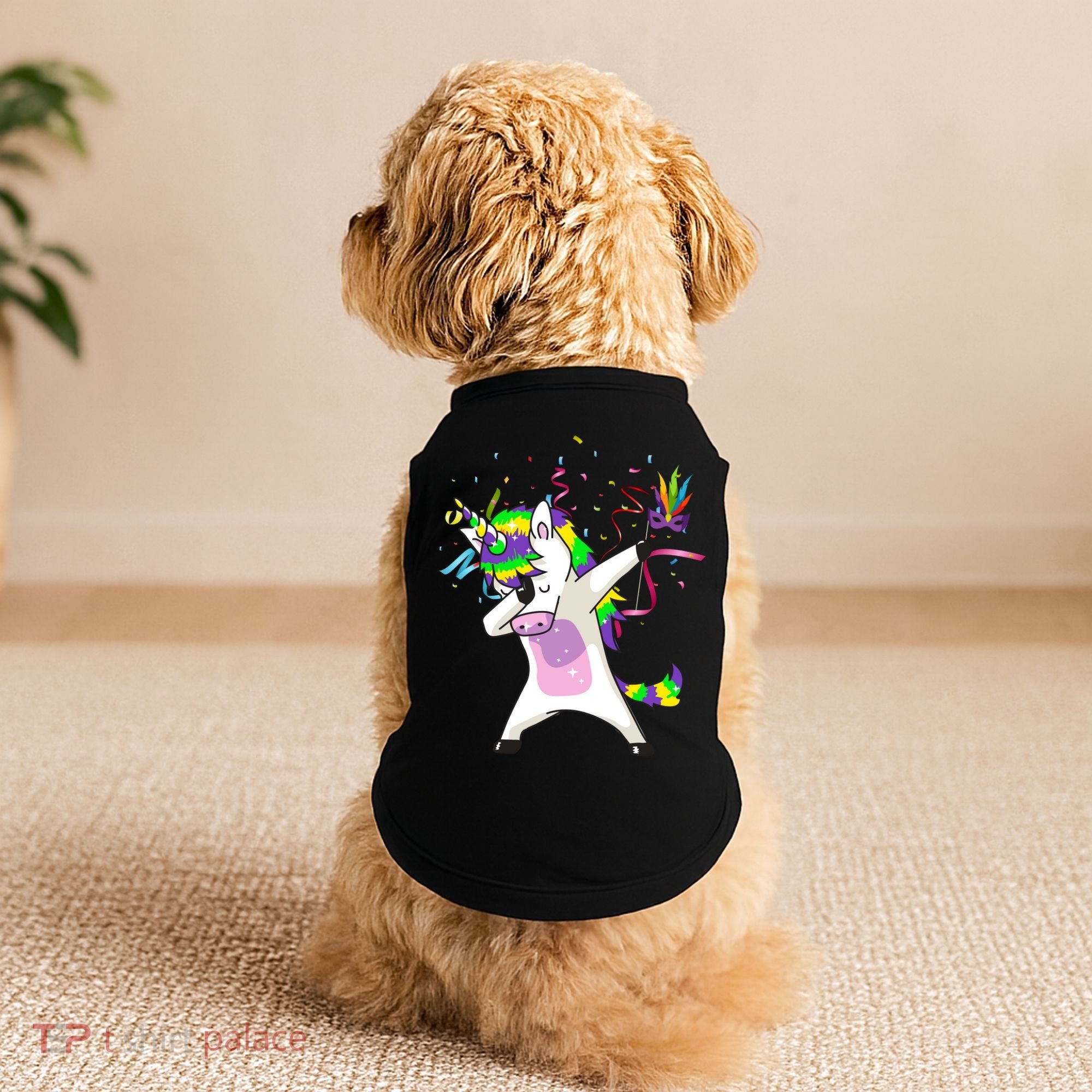 Mardi Gras Unicorn Celebration Doggie Tank
