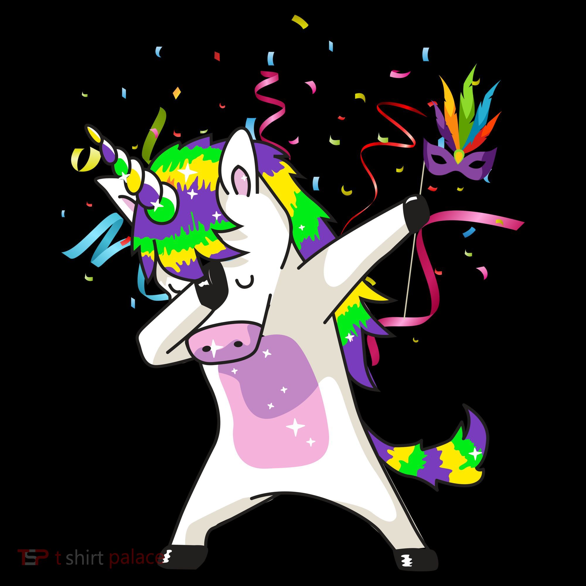 Mardi Gras Unicorn Celebration Doggie Tank