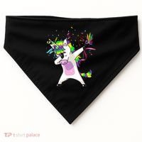 Mardi Gras Unicorn Celebration USA-Made Doggie Bandana thumb 0