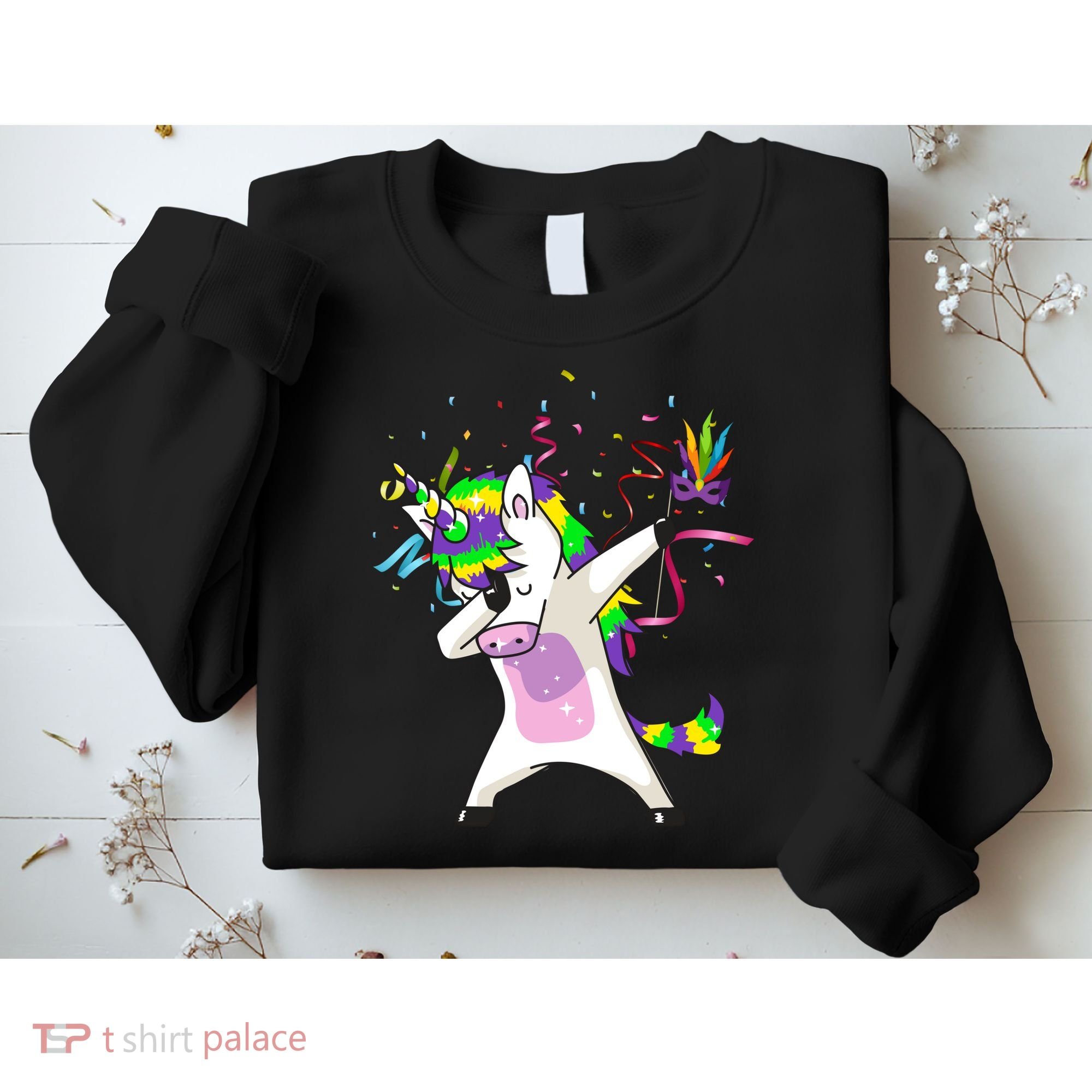 Mardi Gras Unicorn Celebration Sweatshirt