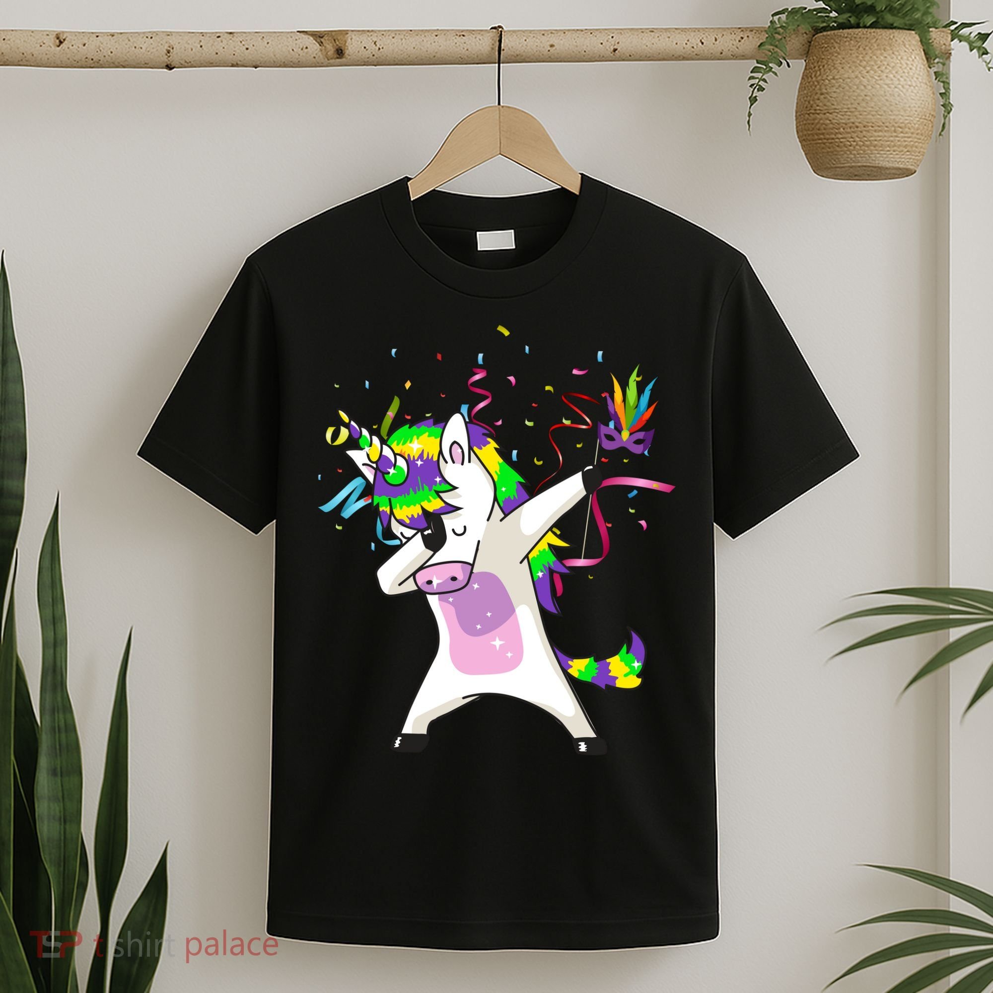 Mardi Gras Unicorn Celebration T-Shirt