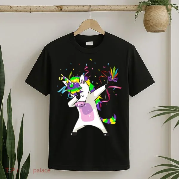 Mardi Gras Unicorn Celebration T-Shirt