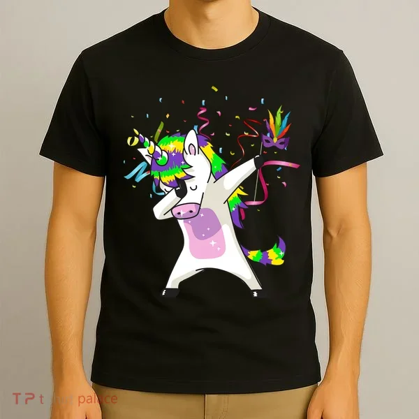 Mardi Gras Unicorn Celebration T-Shirt