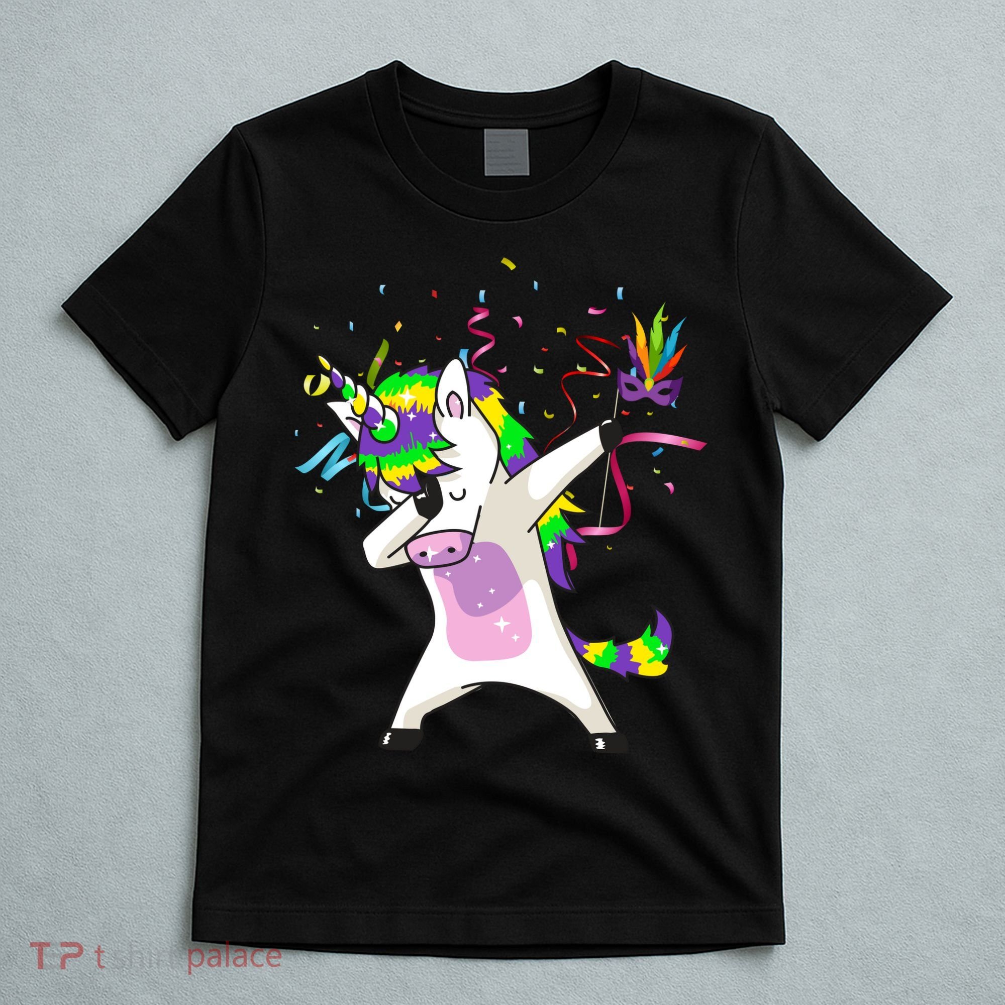 Mardi Gras Unicorn Celebration T-Shirt