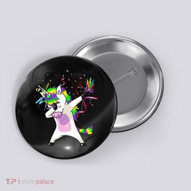 Mardi Gras Unicorn Celebration Button