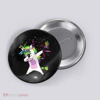 Mardi Gras Unicorn Celebration Button thumb 0