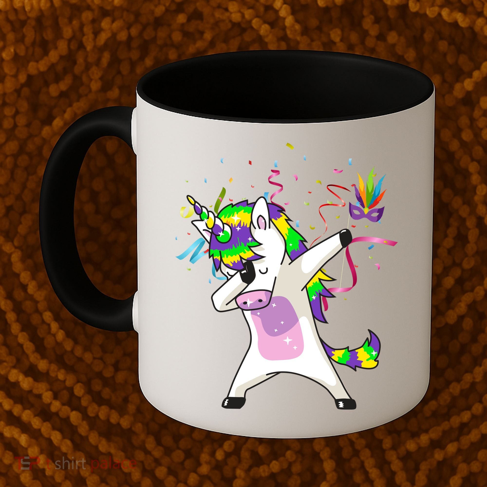 Mardi Gras Unicorn Celebration Coffee Mug