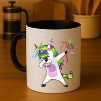 Mardi Gras Unicorn Celebration Coffee Mug thumb 4