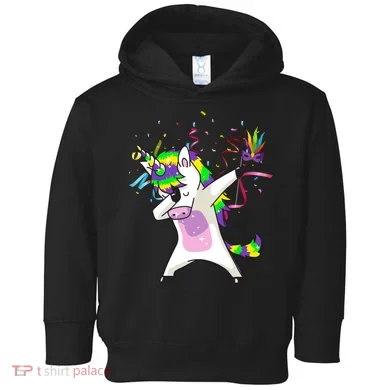 Mardi Gras Unicorn Celebration Toddler Hoodie
