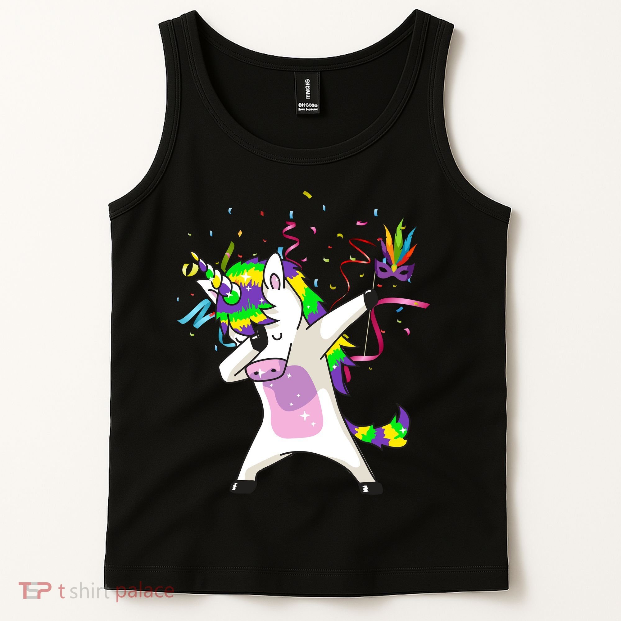 Mardi Gras Unicorn Celebration Tank Top