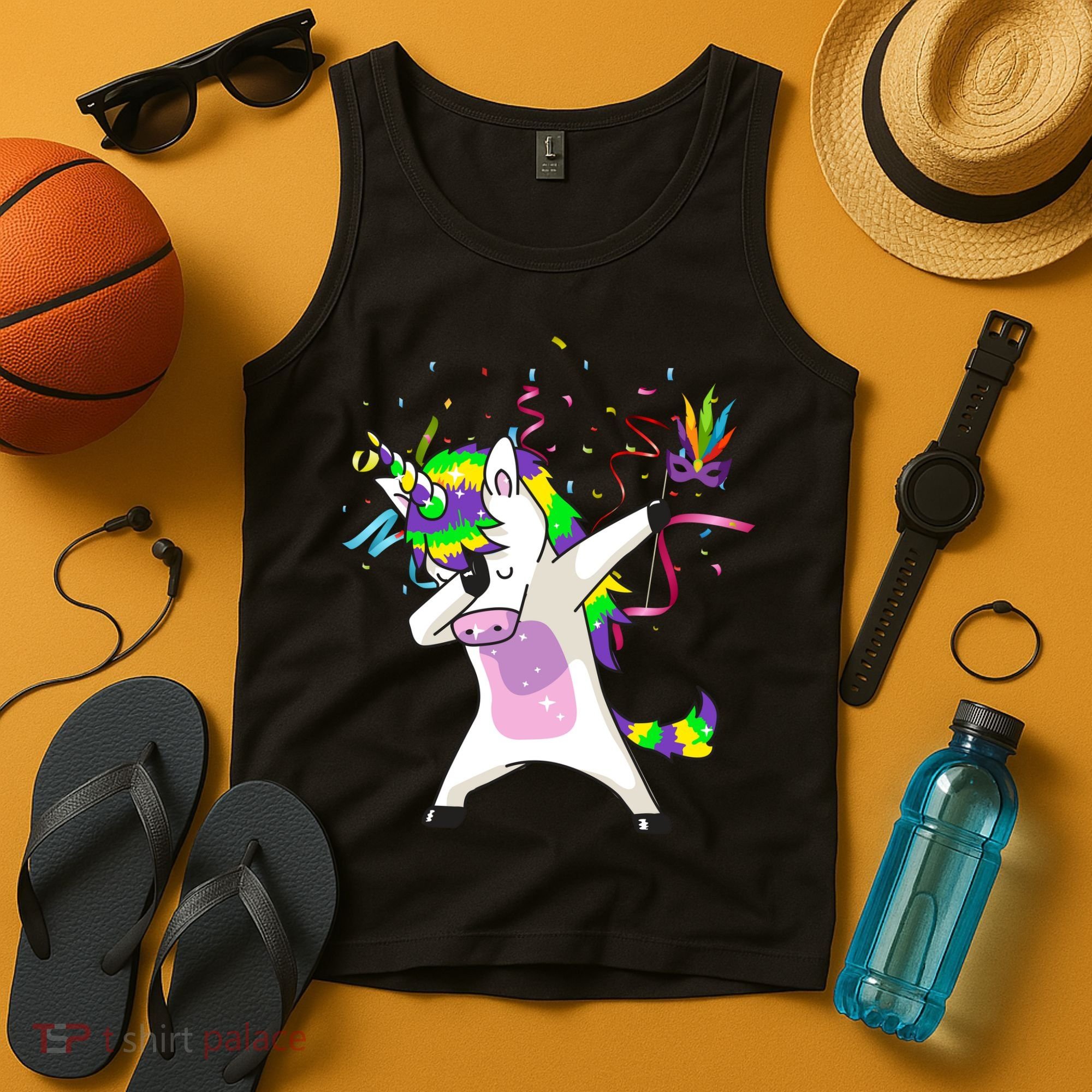Mardi Gras Unicorn Celebration Tank Top