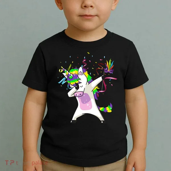 Mardi Gras Unicorn Celebration Toddler T-Shirt