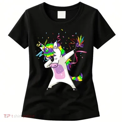 Mardi Gras Unicorn Celebration Women's T-Shirt