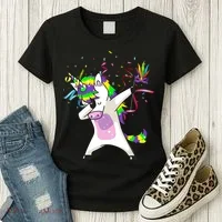 Mardi Gras Unicorn Celebration Women's T-Shirt thumb 3
