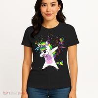 Mardi Gras Unicorn Celebration Women's T-Shirt thumb 4