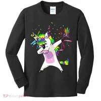 Mardi Gras Unicorn Celebration Kids Long Sleeve Shirt thumb 0
