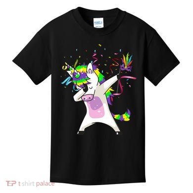 Mardi Gras Unicorn Celebration Kids T-Shirt