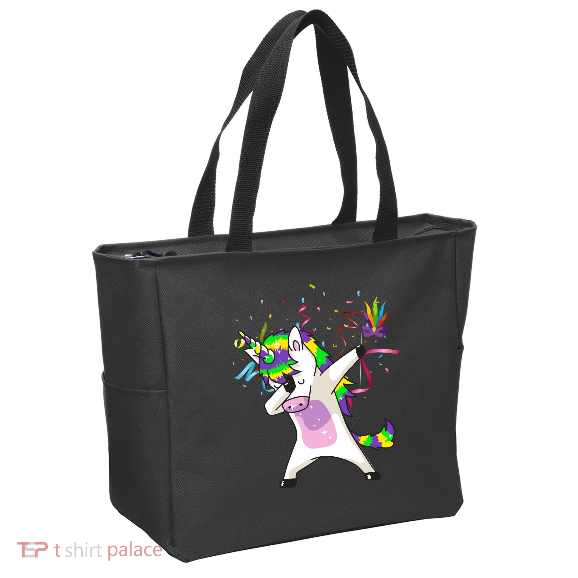 Mardi Gras Unicorn Celebration Tote Bag