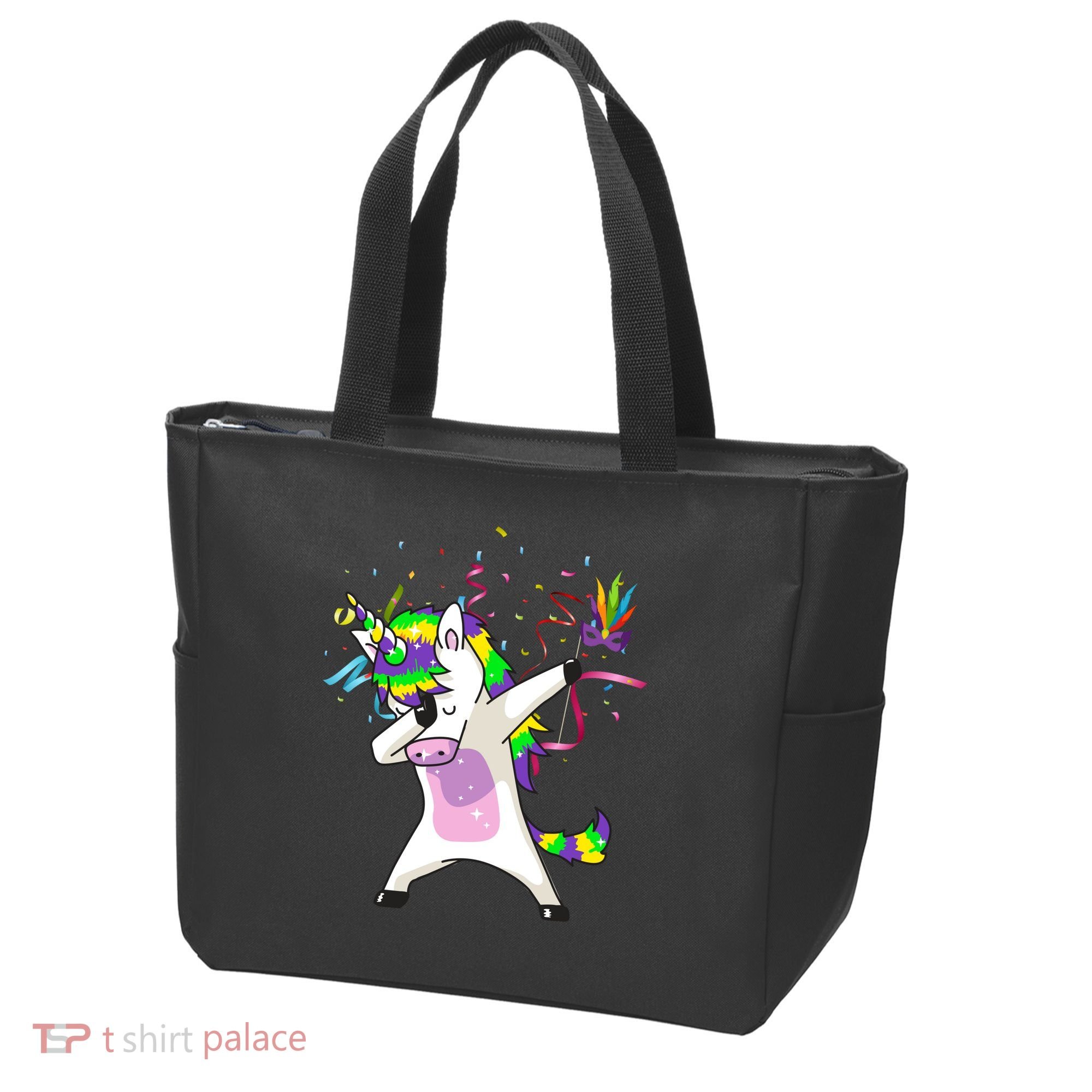 Mardi Gras Unicorn Celebration Tote Bag