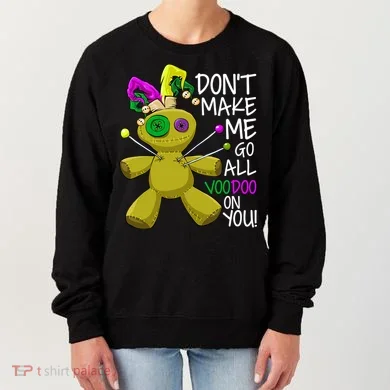 Mardi Gras Voodoo Doll Women's Sweatshirt