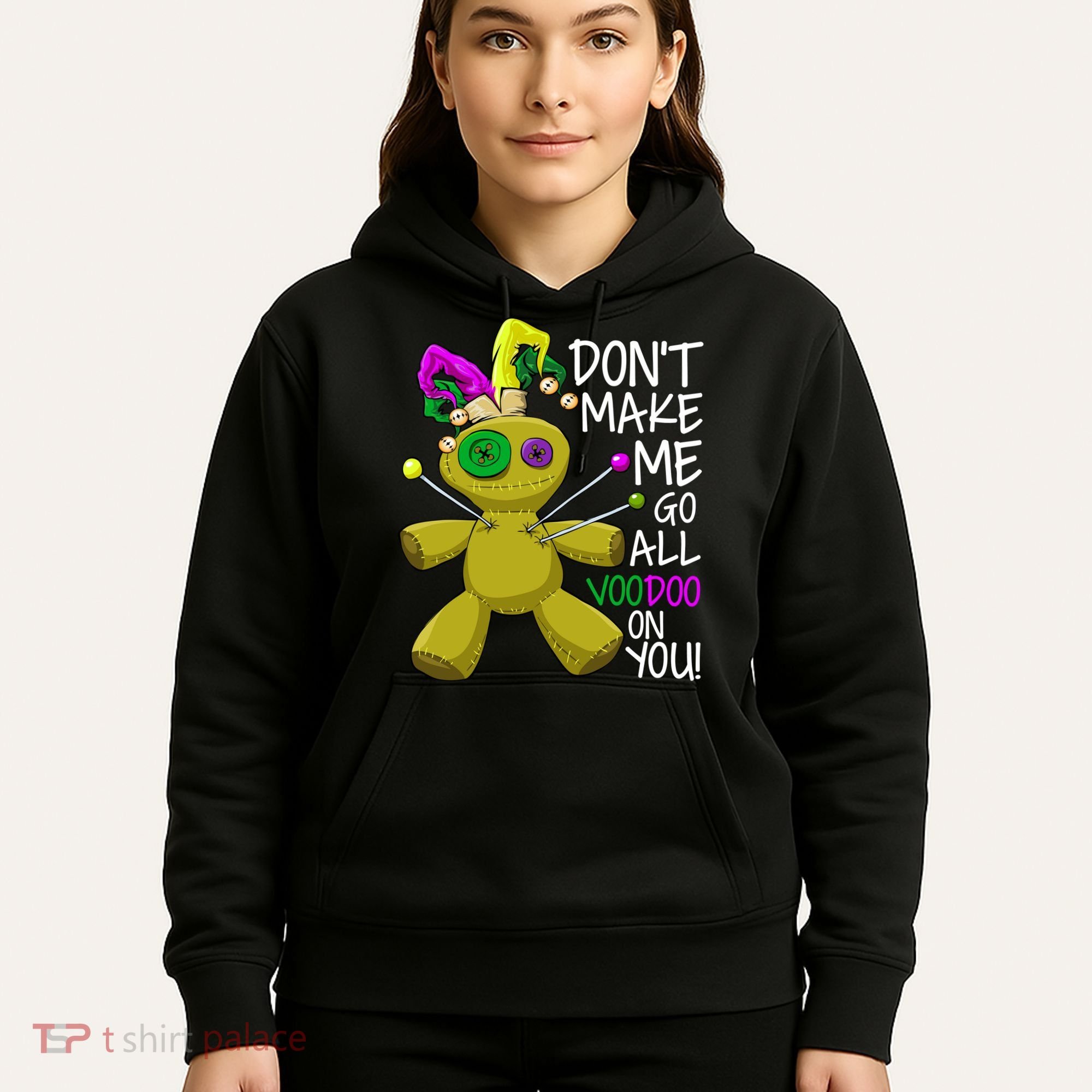 Mardi Gras Voodoo Doll Hoodie