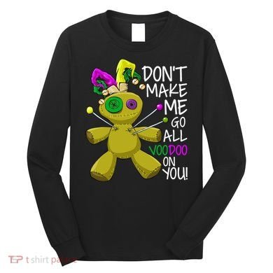 Mardi Gras Voodoo Doll Long Sleeve Shirt